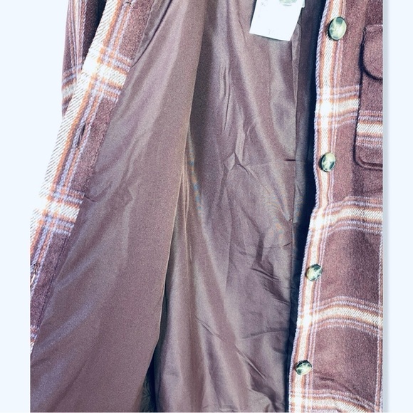 ⭐️FOREVER 21 Plaid Flannel Shacket Shirt Jacket - Picture 4 of 7
